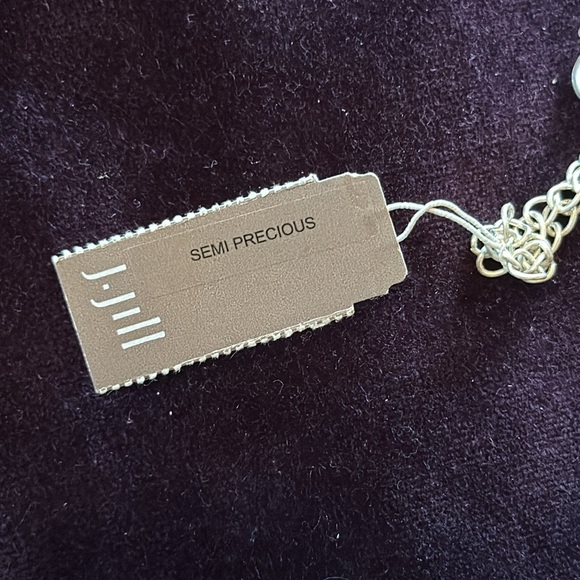 J.Jill Drop Pendant Semi-Precious Necklace Adjustable NWT - Picture 5 of 8